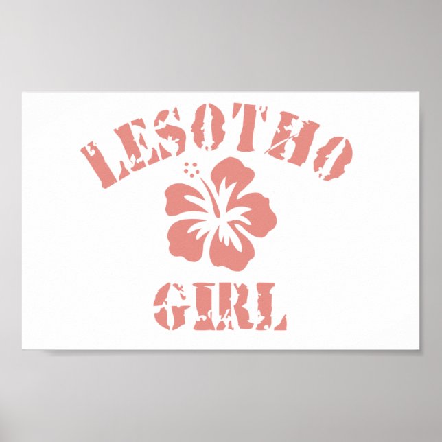 Affiche Lesotho Pink Girl (Devant)