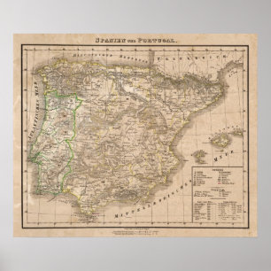 Affiche L'Espagne et le Portugal 20