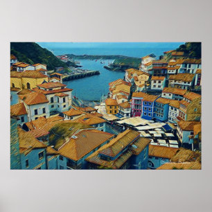 Affiche L'Espagne réelle - Cudillero