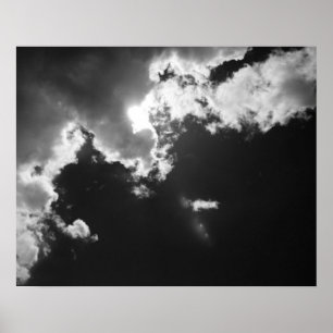 Affiche L'espoir dans le bon côté des nuages.