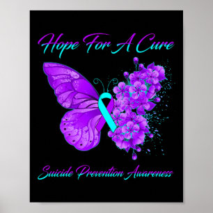 Affiche L'Espoir Des Papillons Pour Une Prévention Cure Du