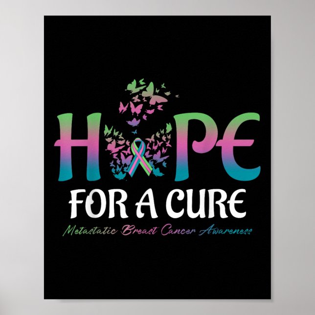 Affiche L'Espoir D'Un Papillon Métastatique Cure Cancer Du (Devant)