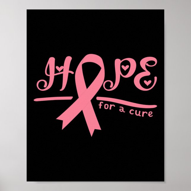 Affiche L'Espoir D'Une Sensibilisation Cure Au Cancer Du S (Devant)