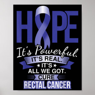 Affiche L'Espoir Est Puissant Cancer Rectal T Chemise Et C