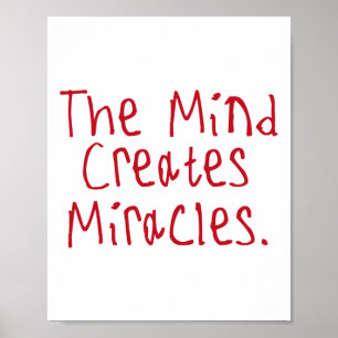 Affiche L'esprit crée des miracles Autocollant1