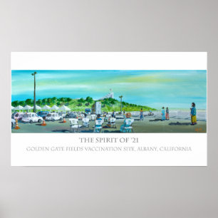 Affiche L'esprit de '21 - Site de vaccination, Albany CA