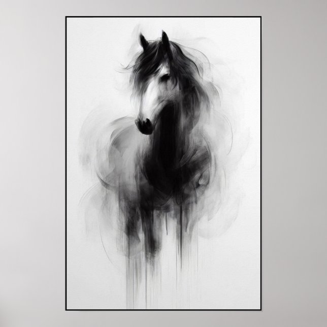 Affiche L'esprit de l'Abstrait étalon fumé (Devant)