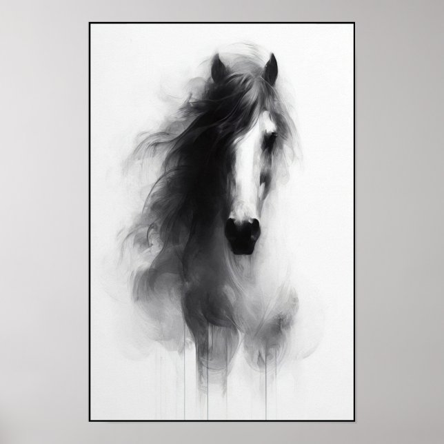 Affiche L'esprit de l'Abstrait étalon fumé (Devant)