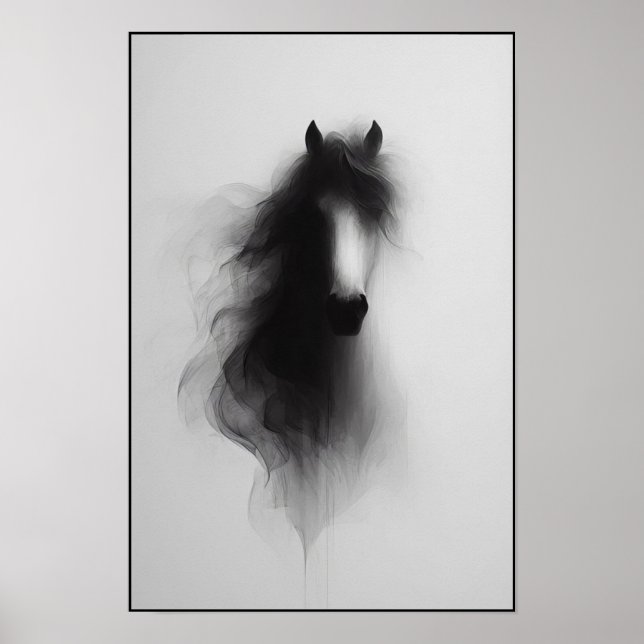 Affiche L'esprit de l'Abstrait étalon fumé (Devant)