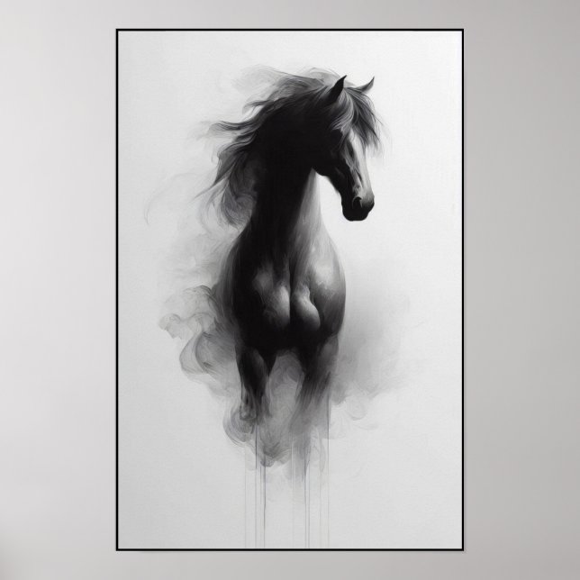 Affiche L'esprit de l'Abstrait étalon fumé (Devant)