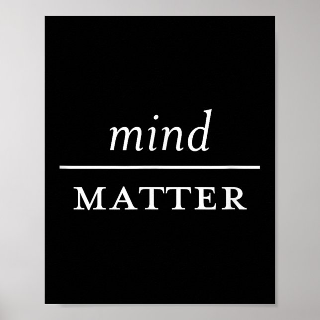Affiche L'esprit de motivation au-dessus (Devant)