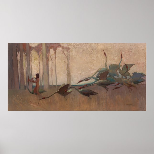 Affiche L'esprit des plaines par Sydney Long (1914) (Devant)