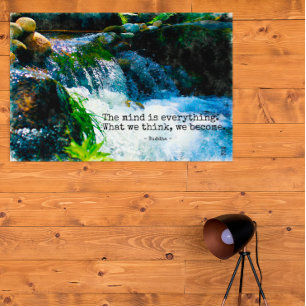 Affiche L'Esprit Est Tout, Citation de Motivation Murale