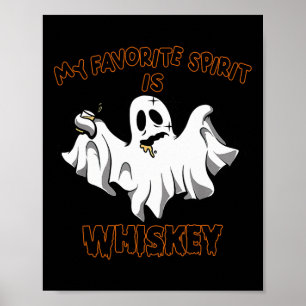 Affiche L'Esprit Favori Est Whiskey Boo Super mignon Fantô