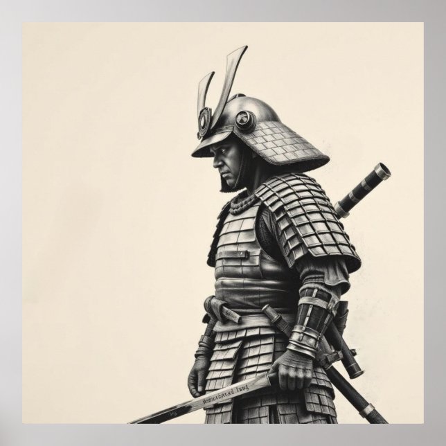 Affiche L'esprit guerrier : Samurai Charcoal Art (Devant)