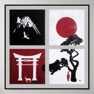 Affiche L'esprit japonais Peinture de Alfred Fox