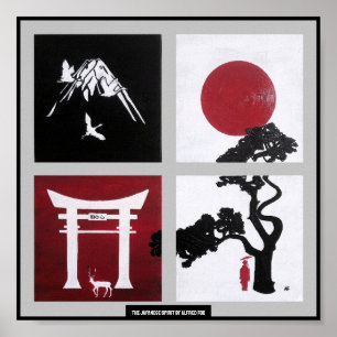 Affiche L'esprit japonais Peinture par Alfred Fox