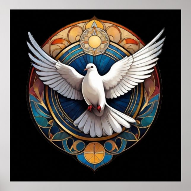 Affiche L'Esprit Saint (colombe) 3 (Devant)
