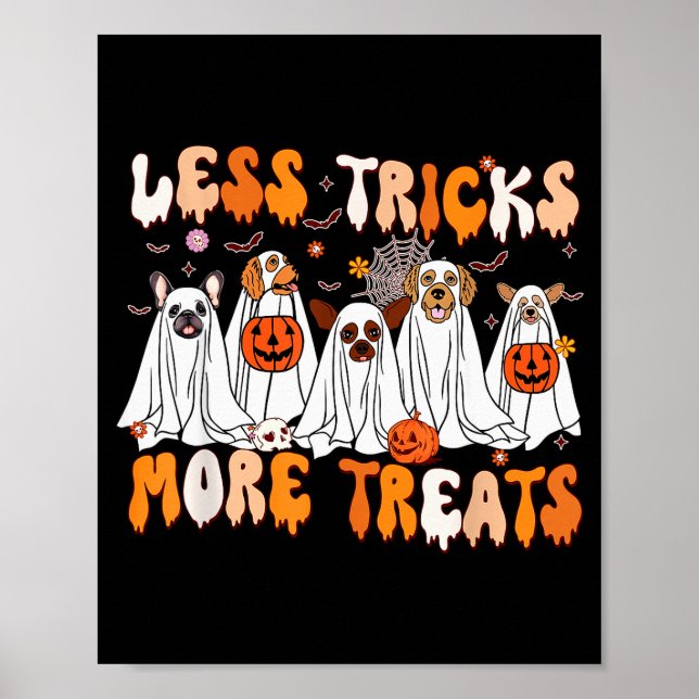Affiche Less Tricks More Treats Soky Ghost Dogs Vet Tech  (Devant)