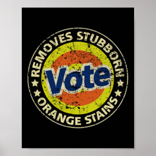 Affiche Lessive anti-trump Vote Cadeaux drôles