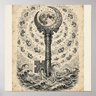 Affiche L'estampe artistique The Key of Tides
