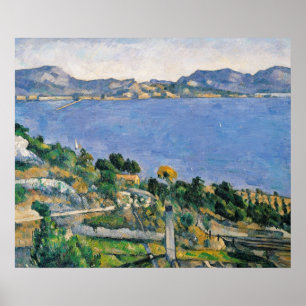 Affiche L'Estaque, vue de la baie de Marseille