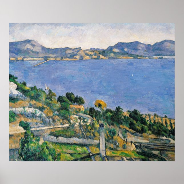 Affiche L'Estaque, Vue sur la baie de Marseille (Devant)