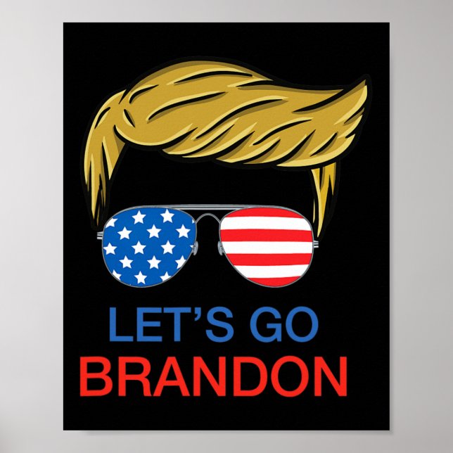 Affiche Let#39 ; s Go Brandon Chant Funny Biden Politique  (Devant)