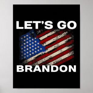 Affiche Let#39 ; s Go Brandon Drapeau Joe Biden Donald Tru
