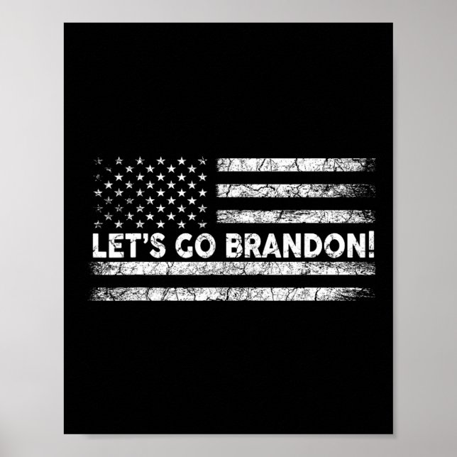 Affiche Let#39 ; s Go Brandon Joe Biden Chant Impeach Bide (Devant)