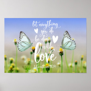 Affiche Let everything you do be done with love