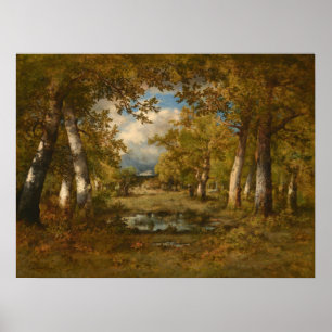 Affiche L'étang aux grenouilles - Art Diaz de la Peña