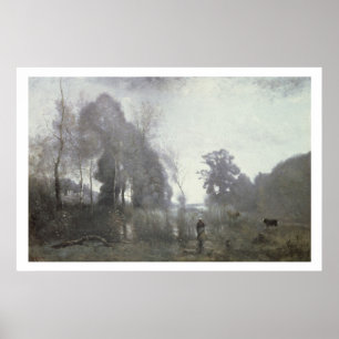 Affiche L'étang chez Ville d'Avray, 1868 (huile sur la