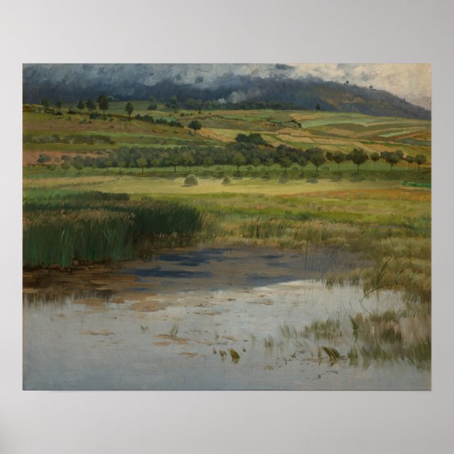 Affiche L'étang noyé, 1887 (huile sur toile) (Devant)