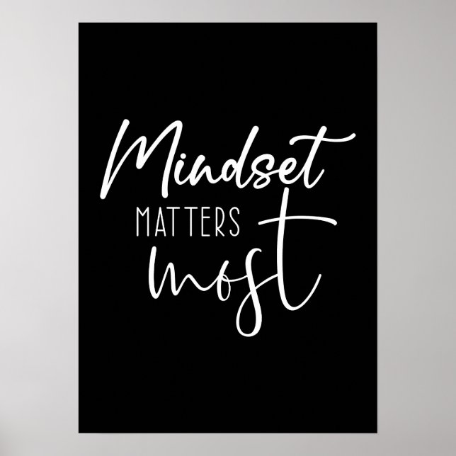 Affiche L'état d'esprit, Réussite énorme Motivation de gym (Devant)