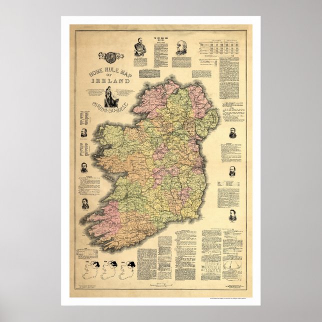 Affiche L'État d'Irlande par Ballance 1893 (Devant)