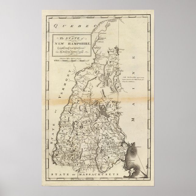 Affiche L'état du New Hampshire (Devant)