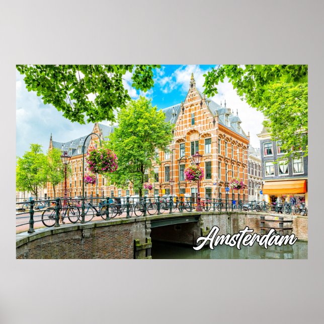 Affiche L'Été À Amsterdam, Pays-Bas (Devant)