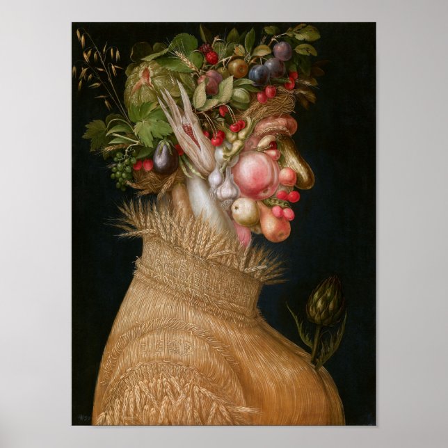 Affiche L'été, Arcimboldo (Devant)