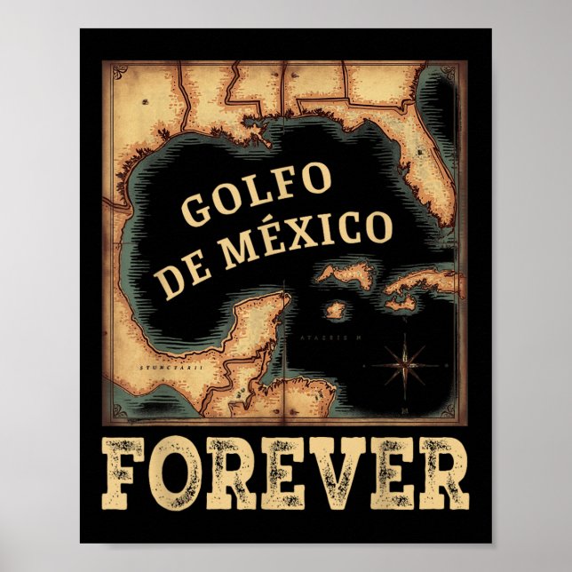 Affiche L'Été Du Golfe Du Mexique Pas Trump L'Histoire Amé (Devant)