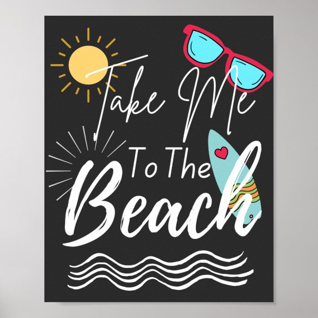 Affiche L'Été Emmenez-Moi À La Plage (Devant)