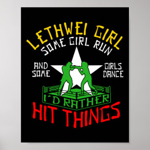 Affiche Lethwei Girl Burmese Boxer Femmes Birmanie Boxer