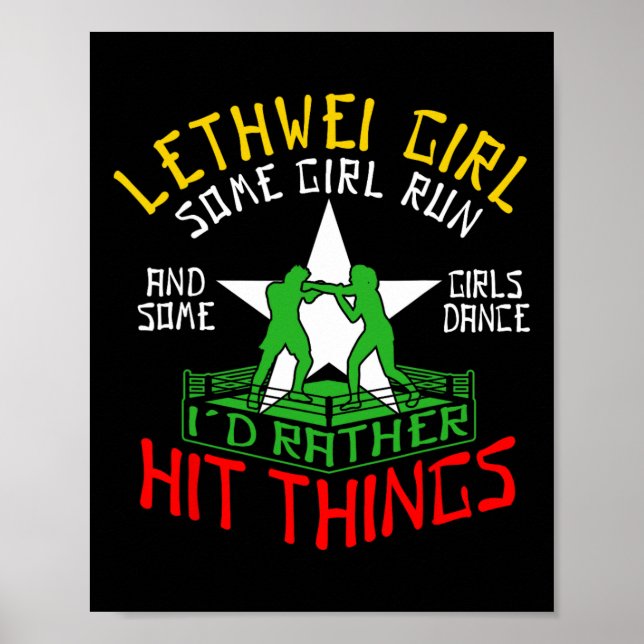 Affiche Lethwei Girl Burmese Boxer Femmes Birmanie Boxer (Devant)