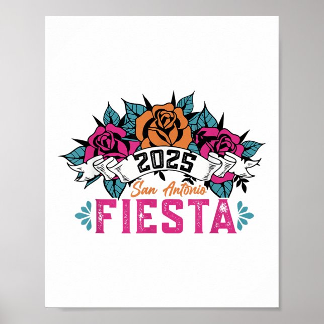 Affiche Lets Fiesta Squad 2025 San Antonio Texas Cinco De (Devant)