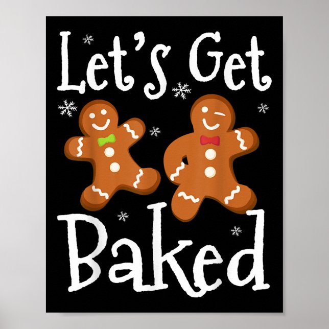 Affiche Let's Get Baked Cookie Baking Team Gingerbread Chr (Devant)