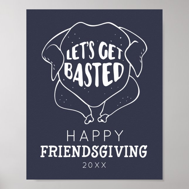 Affiche Let's Get Based Friendsgiving (Devant)