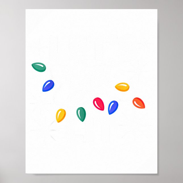 Affiche Let's Get Lit Christmas Lights  (Devant)