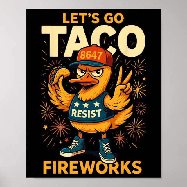 Affiche Let's Go Taco Meme  (Devant)
