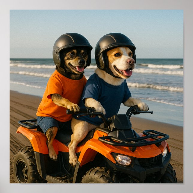 Affiche "Let's God ATVing" (Devant)