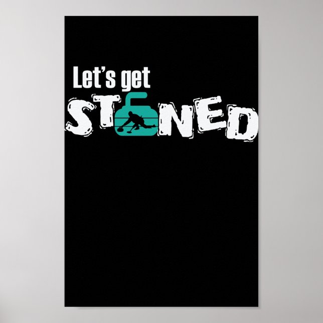 Affiche Let's Stoned Curling (Devant)